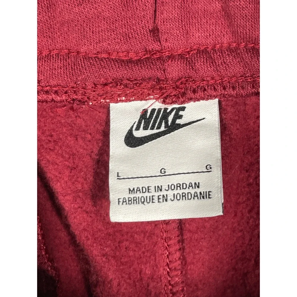 Nike Mens Sportswear Club Fleece Joggers Burgundy Maroon Red BV2671-677 Size L